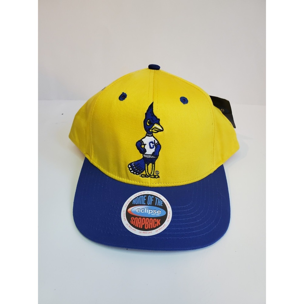 Creighton Blue‎ Jays University Yellow Mens Eclipse Snapback hat cap New Ncaa